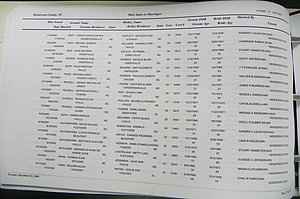 Henderson Co, NC, Marriages Male & Female, 2000 - 2004, (164).JPG