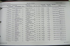 Henderson Co, NC, Marriages Male & Female, 2000 - 2004, (172).JPG