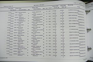 Henderson Co, NC, Marriages Male & Female, 2000 - 2004, (173).JPG