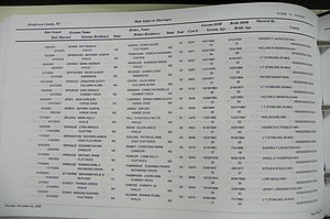 Henderson Co, NC, Marriages Male & Female, 2000 - 2004, (179).JPG