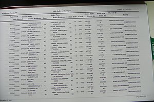 Henderson Co, NC, Marriages Male & Female, 2000 - 2004, (184).JPG