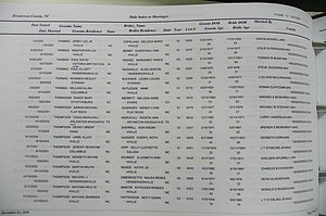 Henderson Co, NC, Marriages Male & Female, 2000 - 2004, (189).JPG