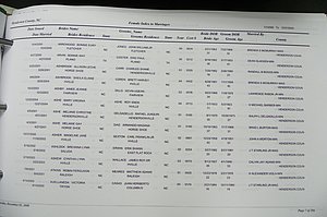 Henderson Co, NC, Marriages Male & Female, 2000 - 2004, (222).JPG