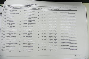 Henderson Co, NC, Marriages Male & Female, 2000 - 2004, (246).JPG