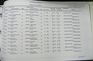 Henderson Co, NC, Marriages Male & Female, 2000 - 2004, (271).JPG