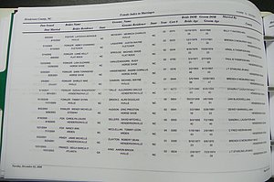Henderson Co, NC, Marriages Male & Female, 2000 - 2004, (295).JPG