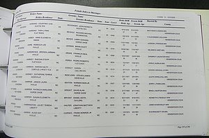 Henderson Co, NC, Marriages Male & Female, 2000 - 2004, (318).JPG