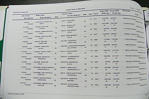 Henderson Co, NC, Marriages Male & Female, 2000 - 2004, (328).JPG