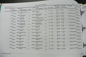 Henderson Co, NC, Marriages Male & Female, 2000 - 2004, (344).JPG