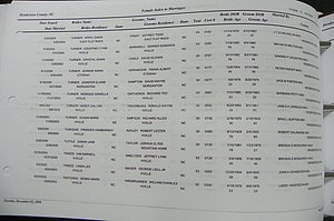 Henderson Co, NC, Marriages Male & Female, 2000 - 2004, (476).JPG