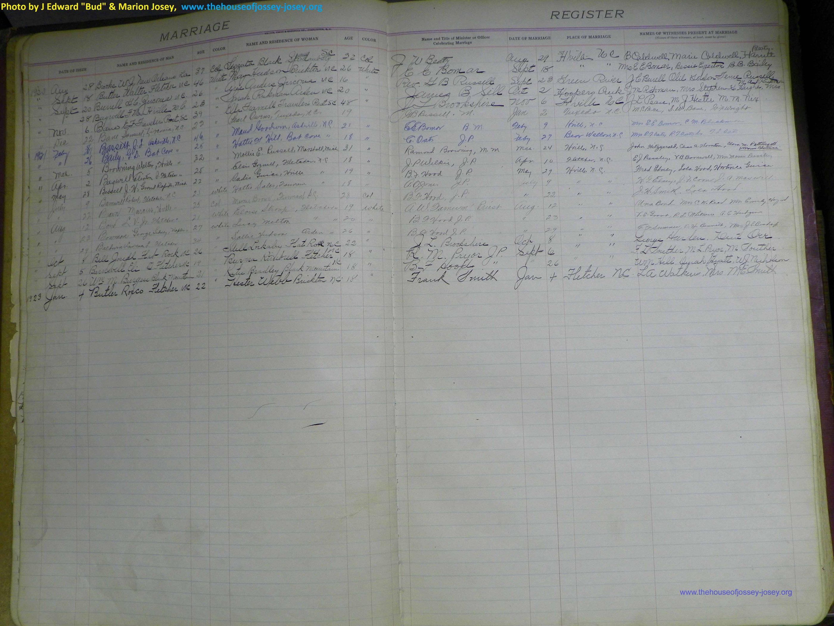 Henderson Co, NC, Marriages 1909 - 1916, (55).JPG