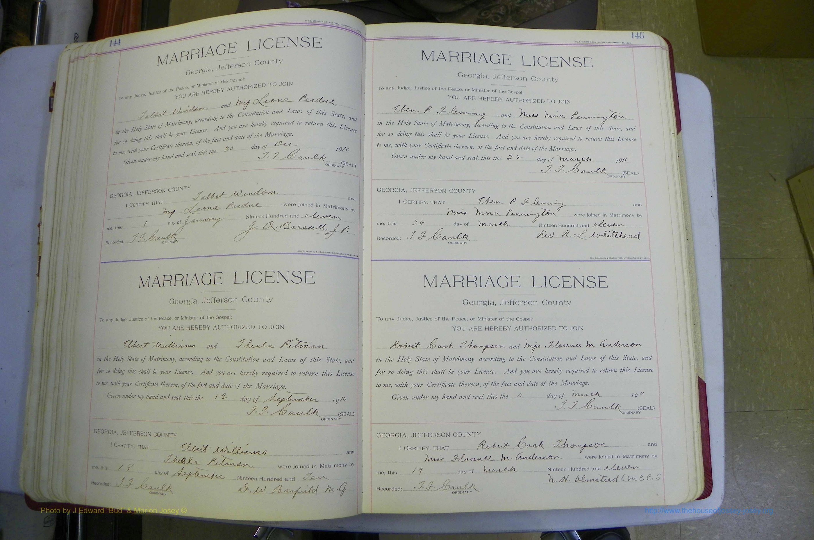 Jefferson Co, GA, Marriages Book B, 1907 - 1922, White (102).JPG