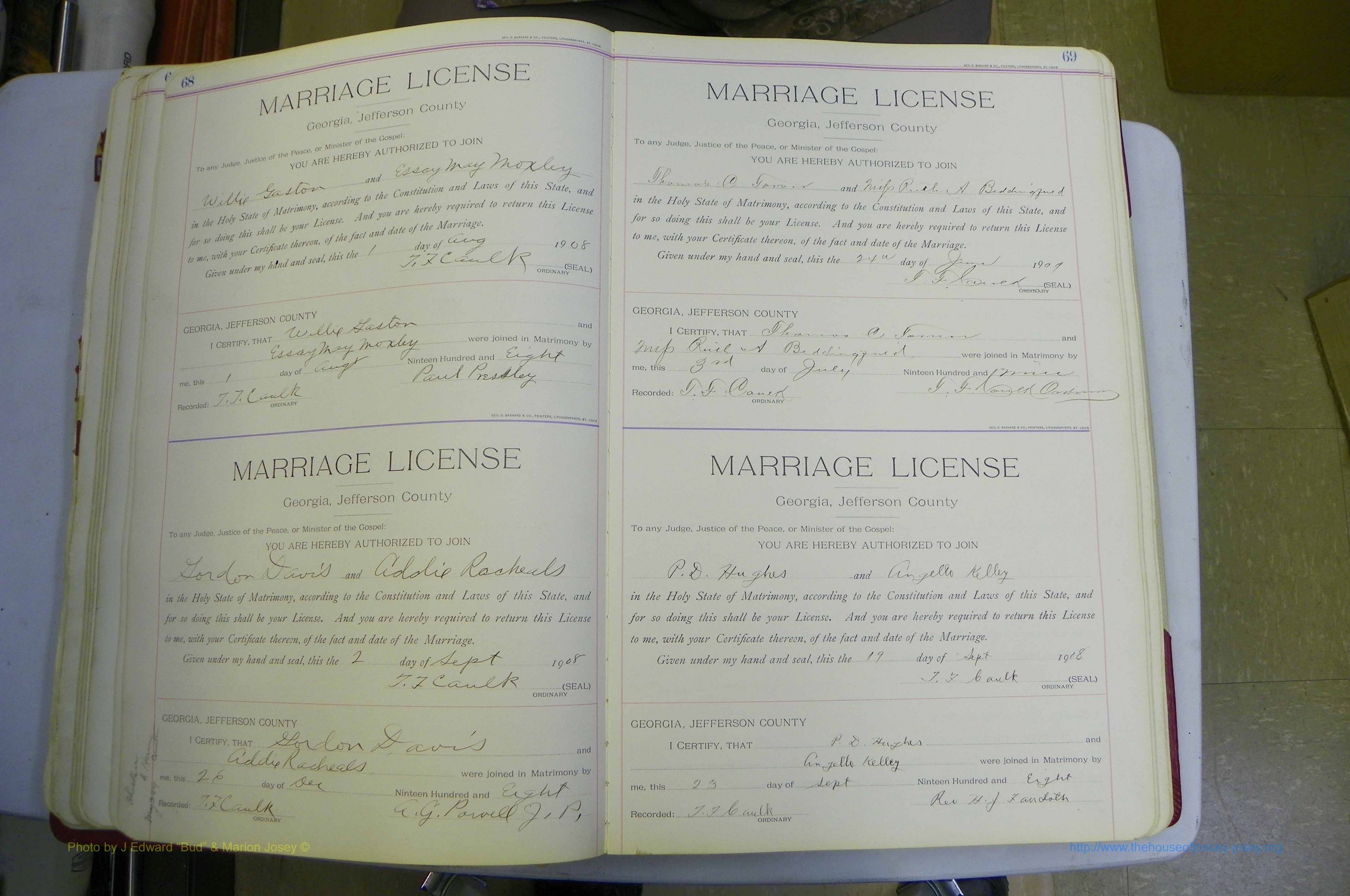 Jefferson Co, GA, Marriages Book B, 1907 - 1922, White (63).JPG