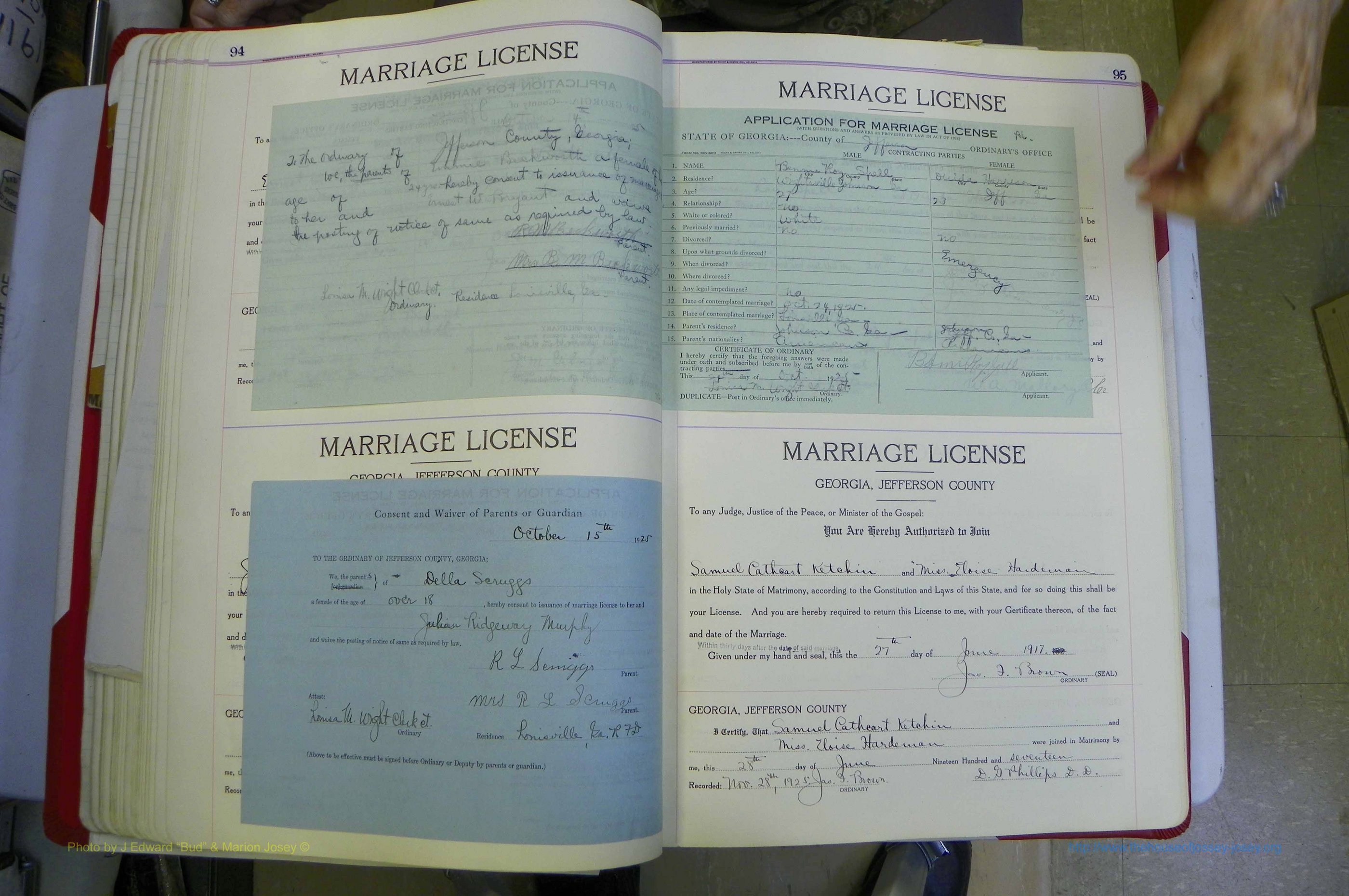 Jefferson Co, GA, Marriages Book C, 1922 - 1941, White (105).JPG