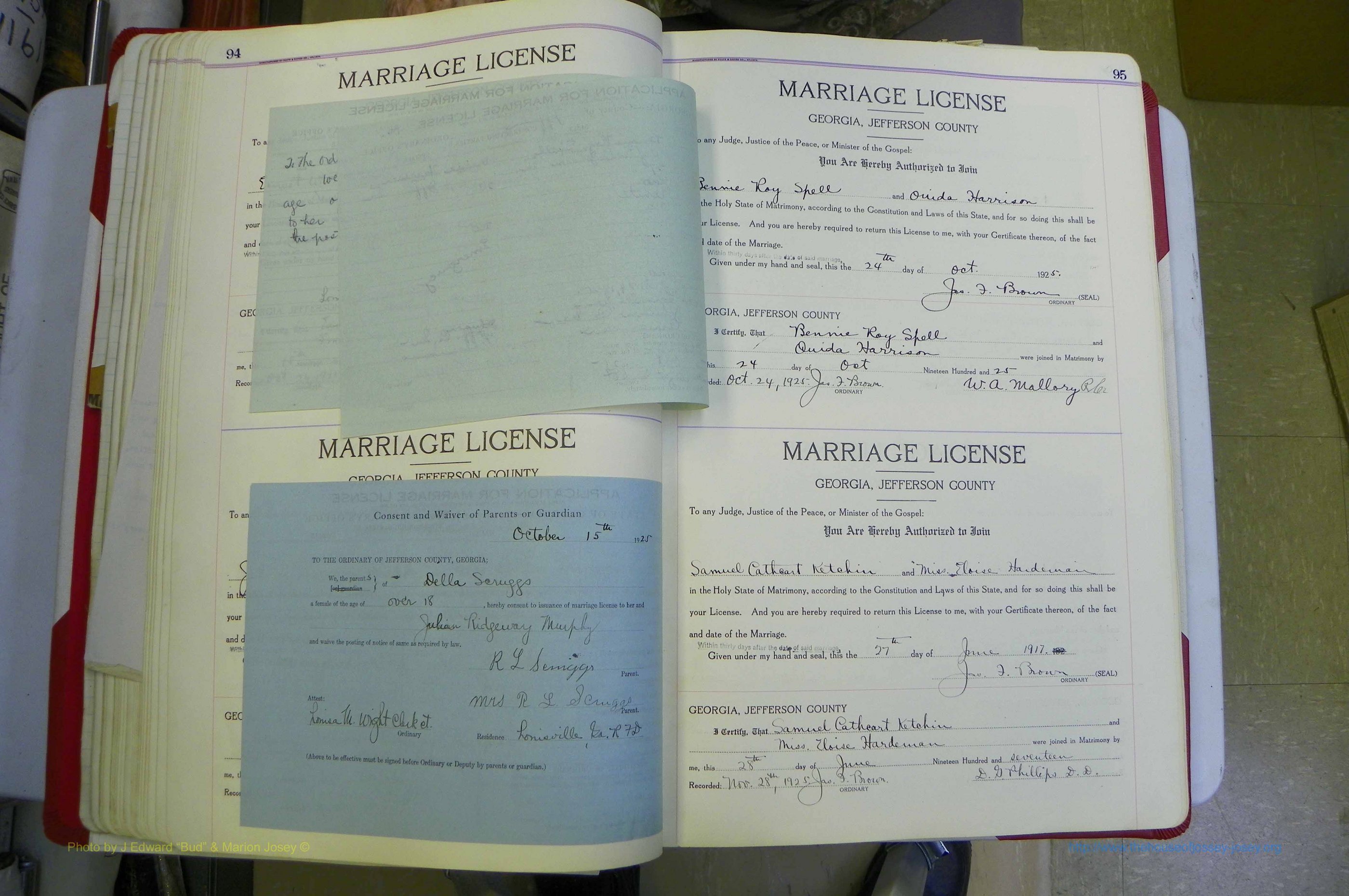 Jefferson Co, GA, Marriages Book C, 1922 - 1941, White (106).JPG