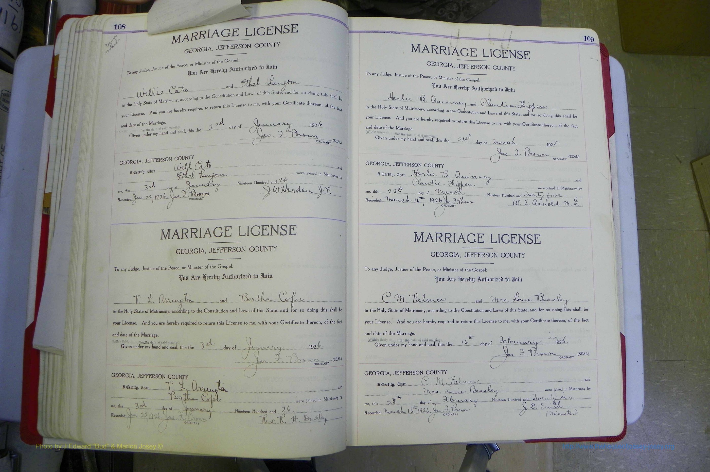 Jefferson Co, GA, Marriages Book C, 1922 - 1941, White (117).JPG