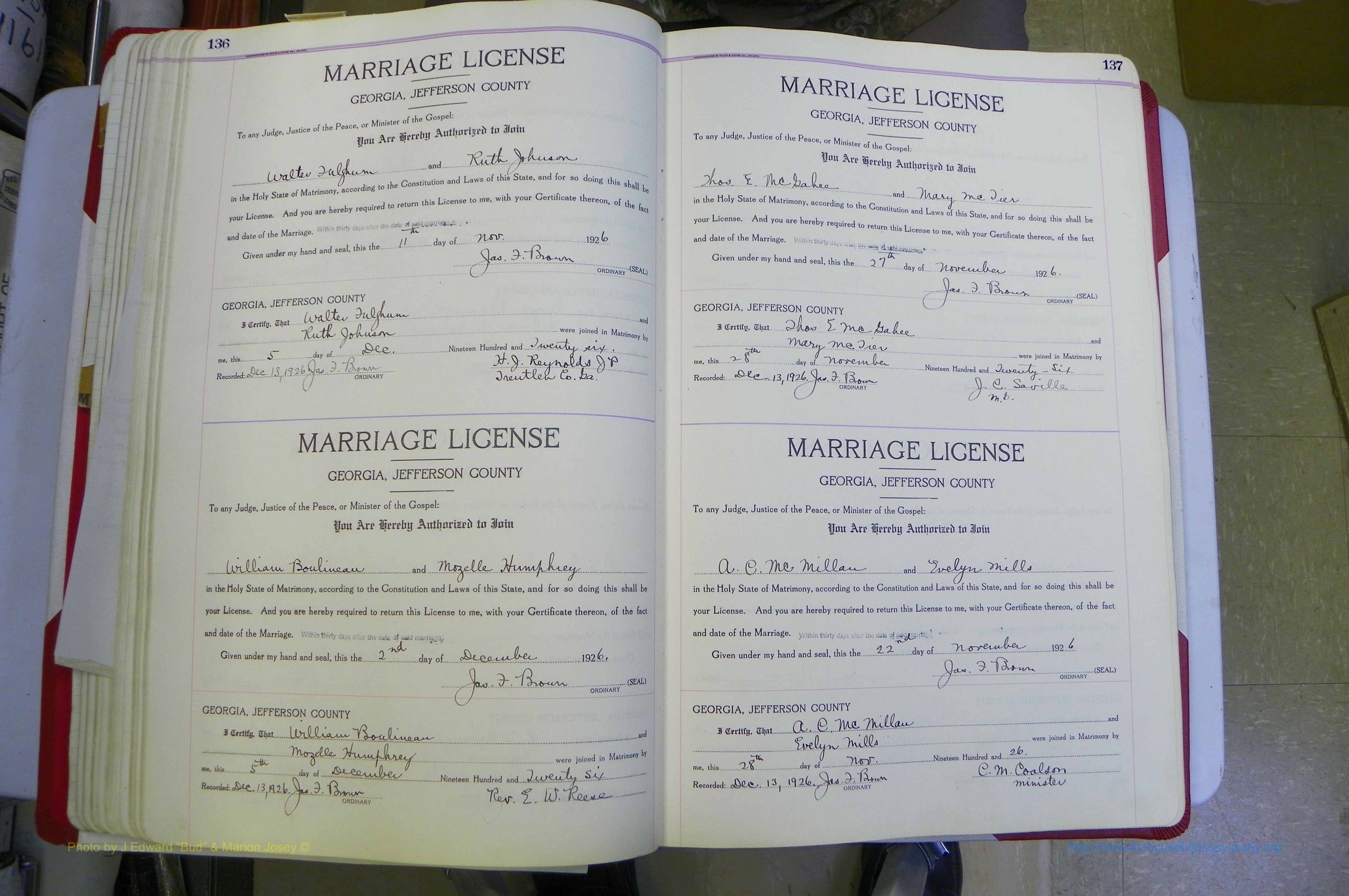 Jefferson Co, GA, Marriages Book C, 1922 - 1941, White (131).JPG