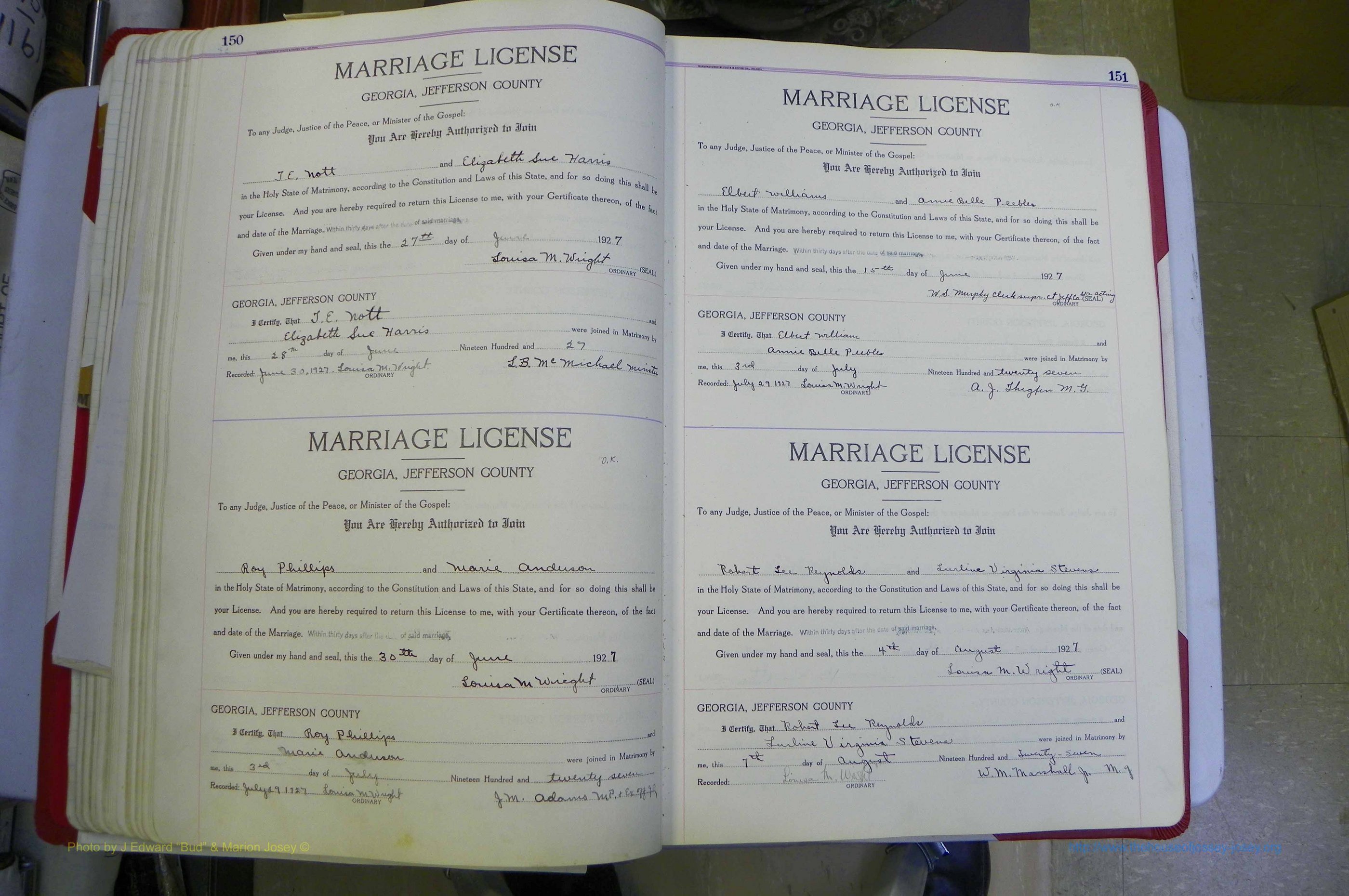 Jefferson Co, GA, Marriages Book C, 1922 - 1941, White (138).JPG