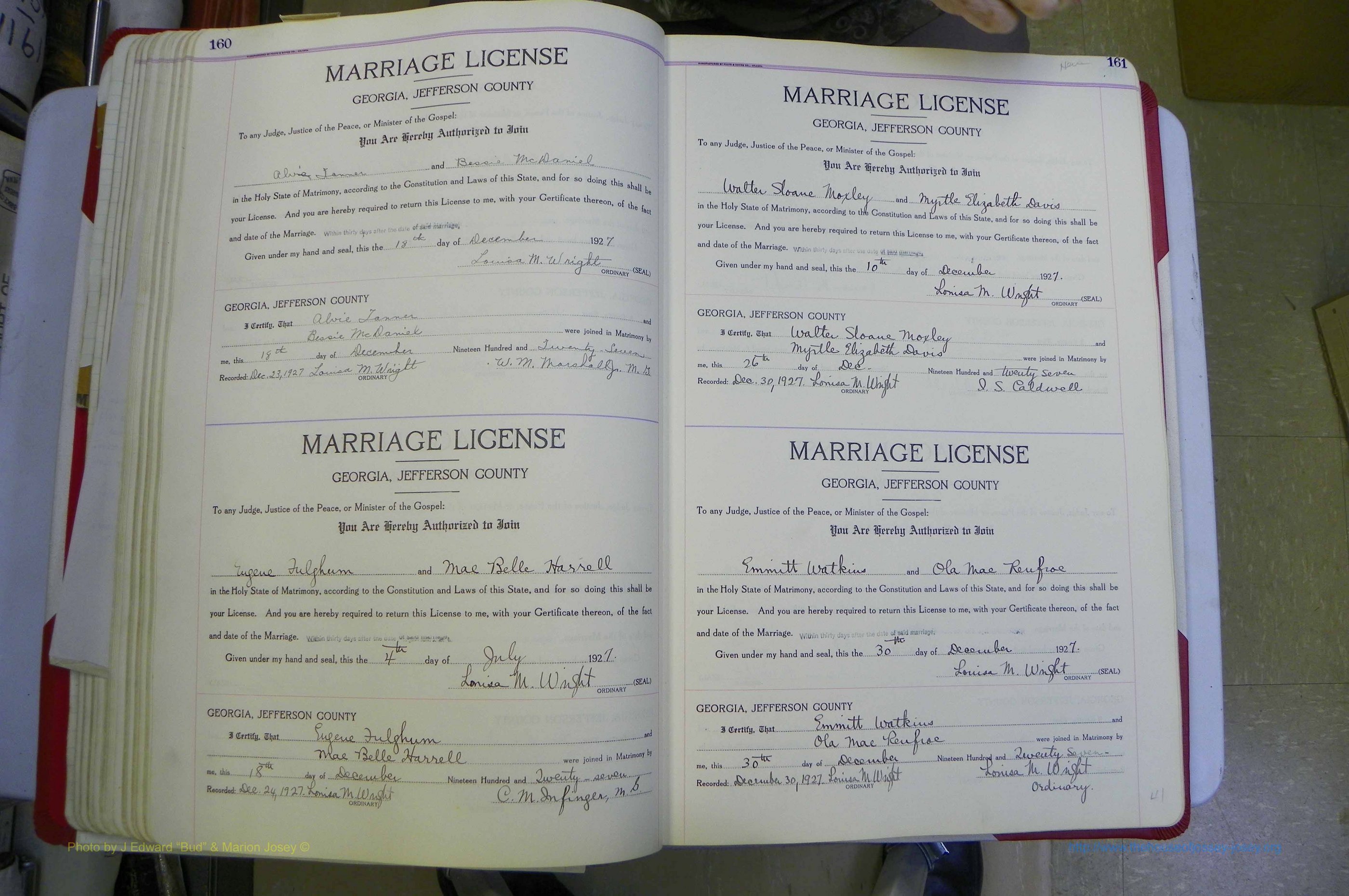 Jefferson Co, GA, Marriages Book C, 1922 - 1941, White (143).JPG