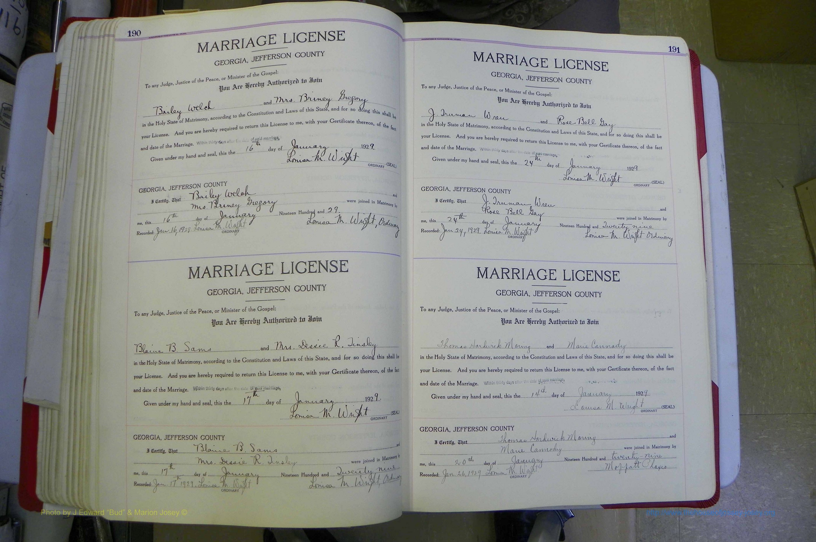 Jefferson Co, GA, Marriages Book C, 1922 - 1941, White (158).JPG