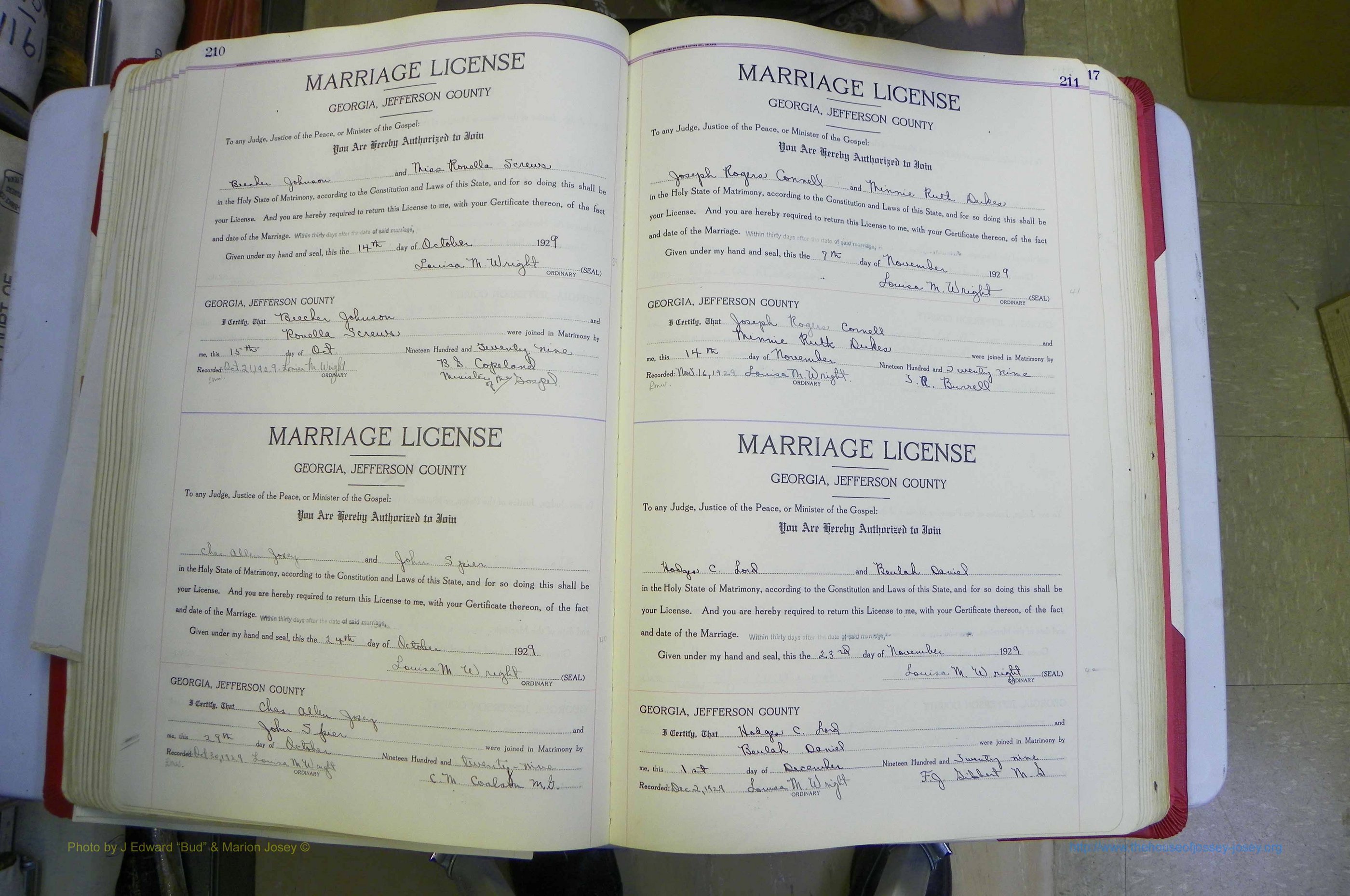 Jefferson Co, GA, Marriages Book C, 1922 - 1941, White (169).JPG