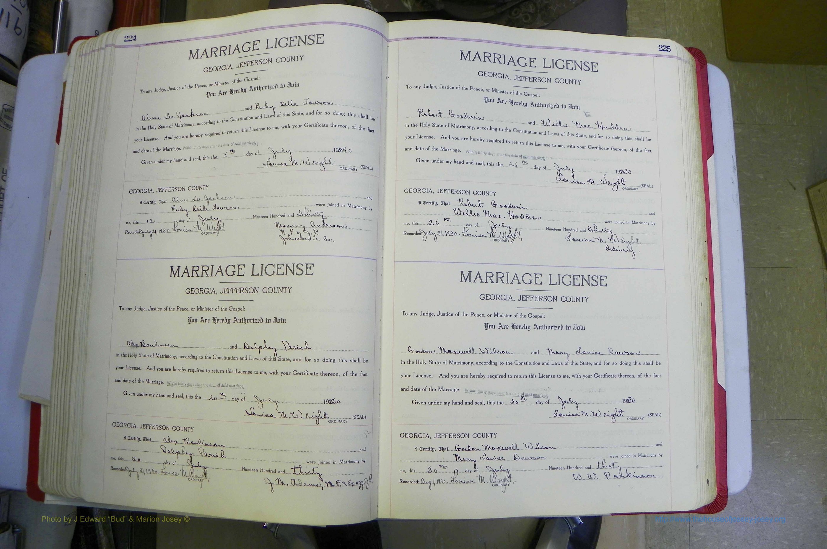 Jefferson Co, GA, Marriages Book C, 1922 - 1941, White (175).JPG