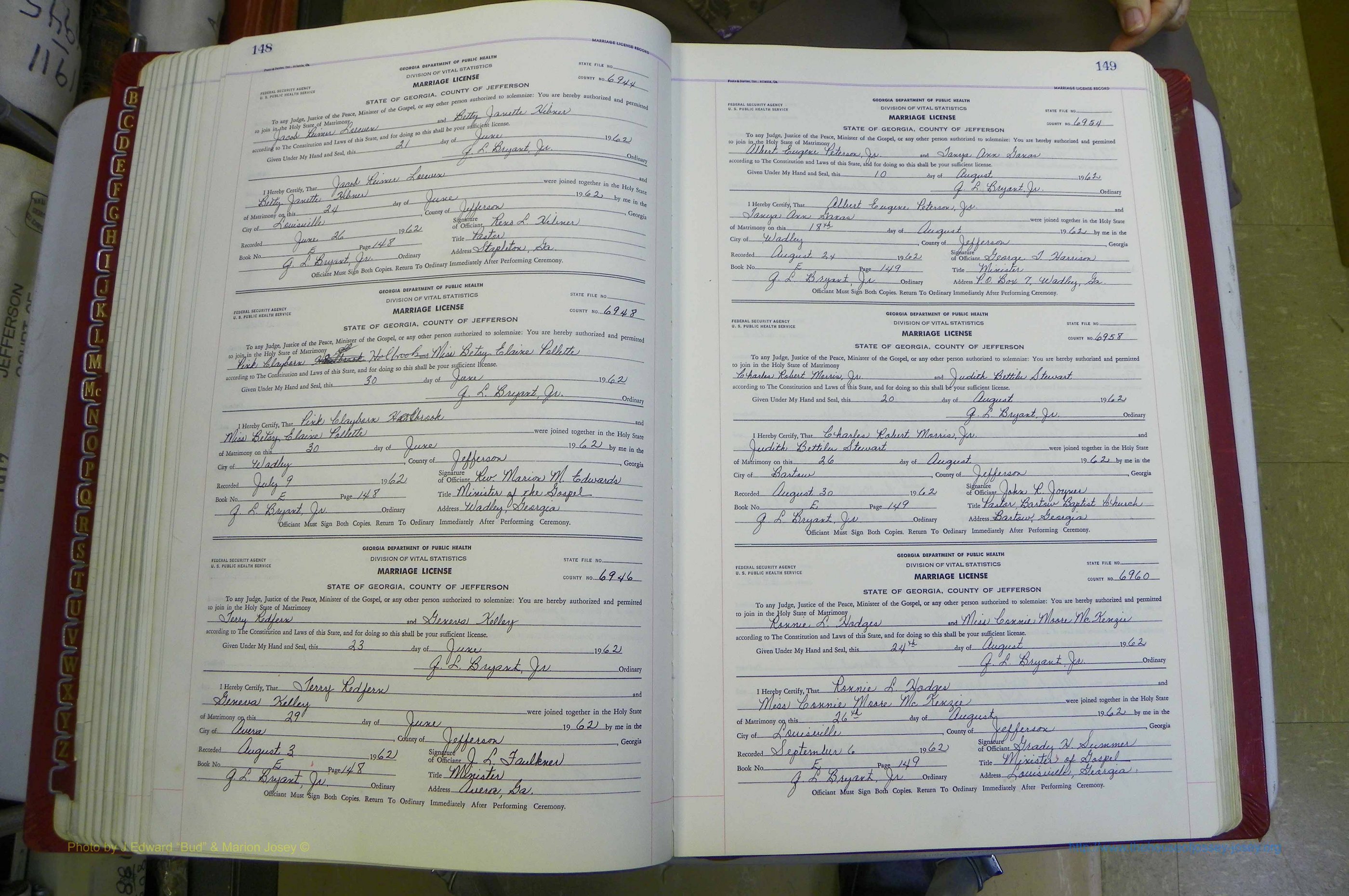 Jefferson Co, GA, Marriages Book E, 1952 - 1981, White (104).JPG