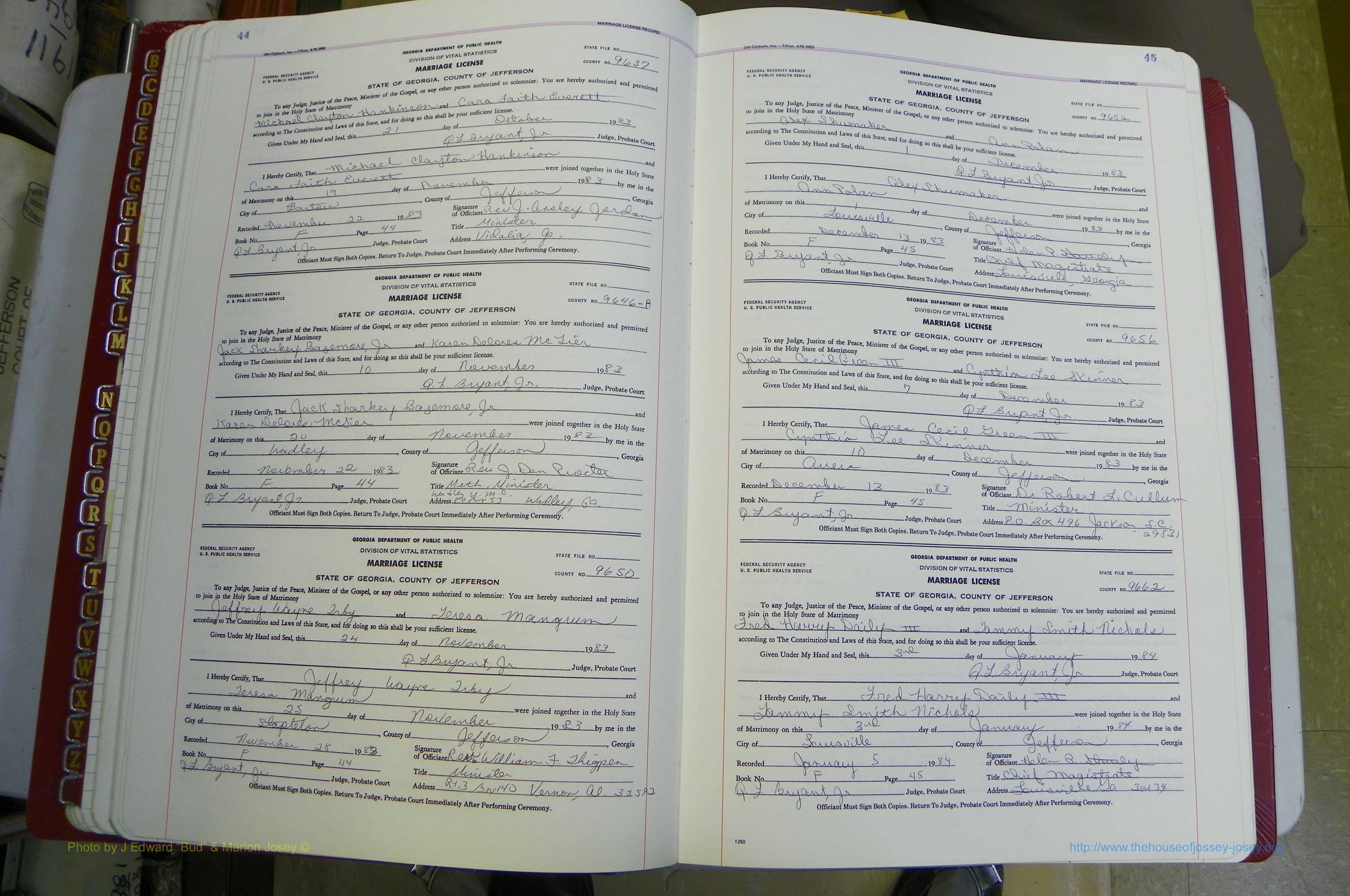 Jefferson Co, GA, Marriages Book F, 1981 - 2007, White (51).JPG