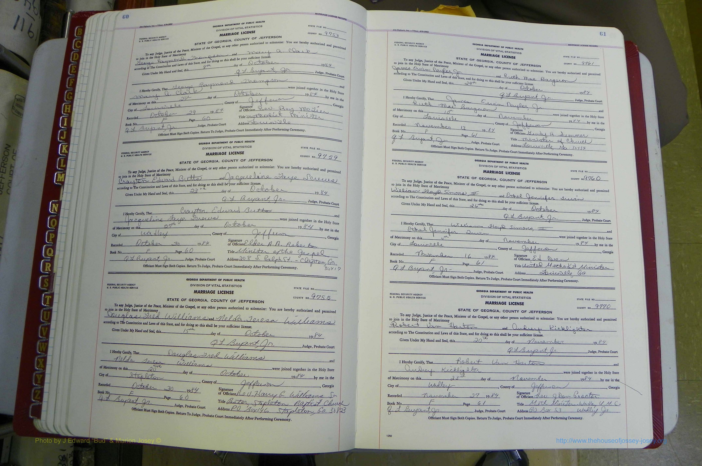 Jefferson Co, GA, Marriages Book F, 1981 - 2007, White (59).JPG