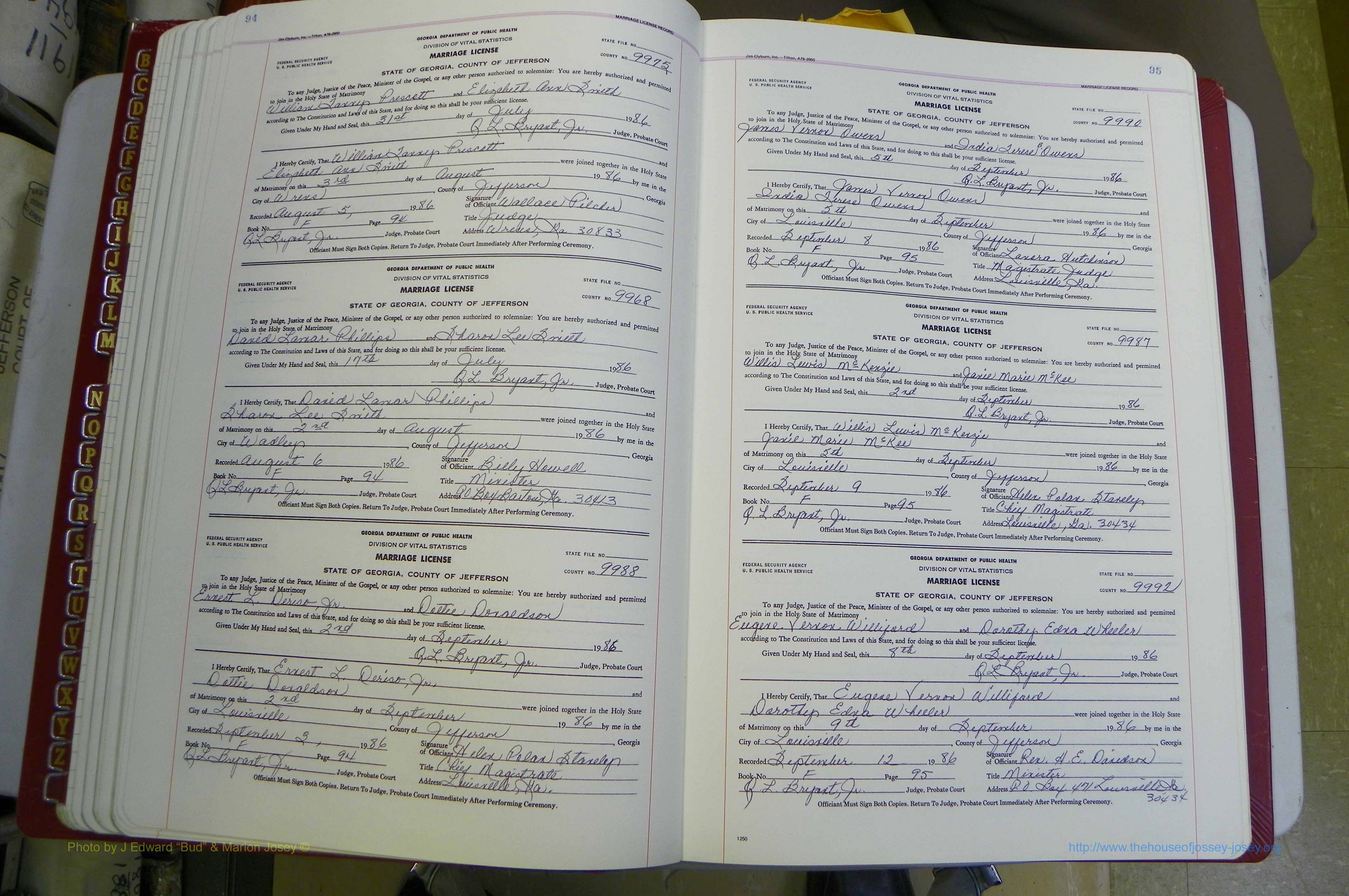 Jefferson Co, GA, Marriages Book F, 1981 - 2007, White (76).JPG