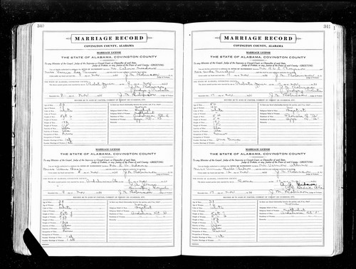 Adams, Luie Claude to Arrie B Bass, Covington Co, AL.jpg