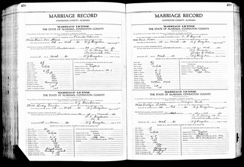 Adams, Willie Claude to Bessie Lee Stines, Covington Co, AL.jpg