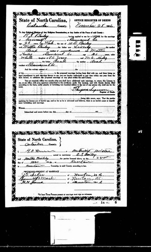 Bailey, Robert T to Martha Josey, Catawba Co, NC.jpg