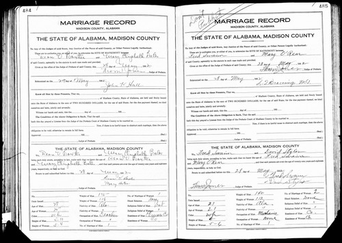 Baxter, Dean V to Mary E Bates, Madison Co, AL.jpg