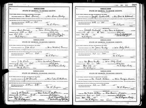 Beckworth, Joseph Calvin to Rose Marie Williams, Glascock Co, GA.jpg