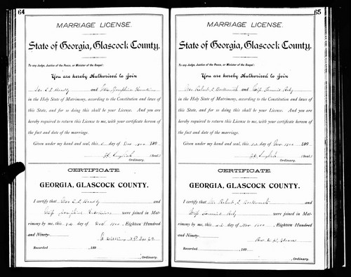 Beckworth, Robert Lester to Fannie Eugenia Raley, Glascock Co, GA.jpg