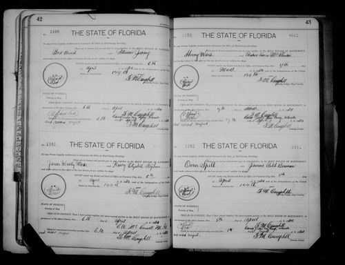 Burch, Bert to Minnie Josey, Bay Co, FL.jpg