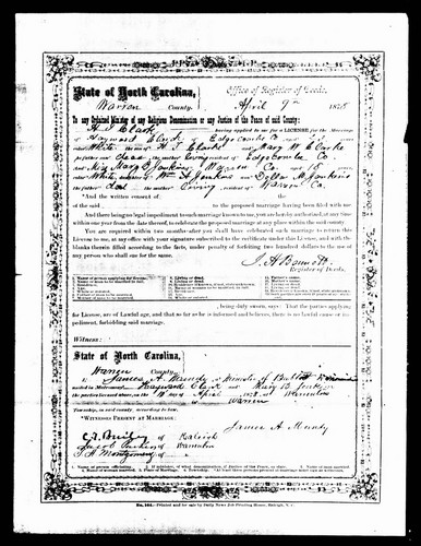 Clark, Haywood to Mary B Jenkins, Warren Co, NC.jpg