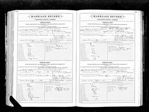 Cross, William Fred to Ruby Porter, Covington Co, AL.jpg