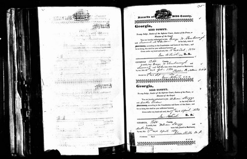 Scarborough, George W to Susannah M McLendon, Bibb Co, GA.jpg