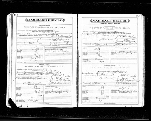 Stokes, George W to Anna J Gomillion, Covington Co, AL.jpg