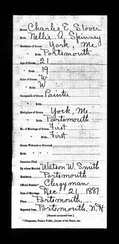 Stover, Charles E to Nellie A Spinney, Portsmouth, Rockingham Co, NH.jpg