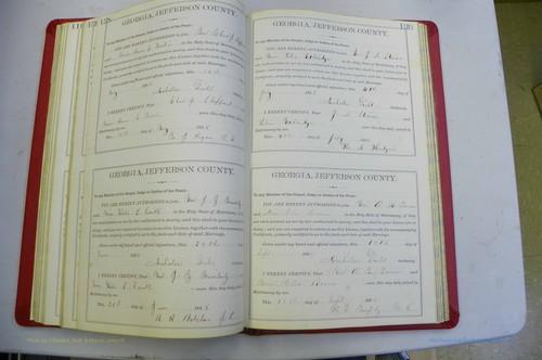 Tarver, Otis M to Cleo Brown, Jefferson Co, GA, Marriages.JPG