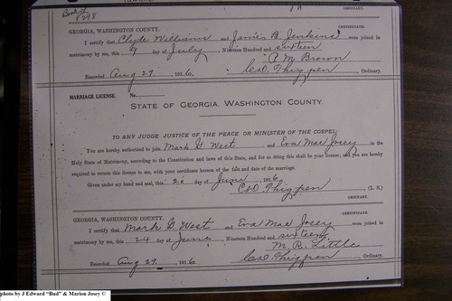 West, Marcus G to Eva Mae Wilson Josey, Washington Co, GA.JPG