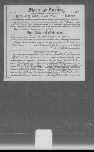 Williams, Permeman M to Hazel G Josey, Santa Rosa Co, FL.jpg