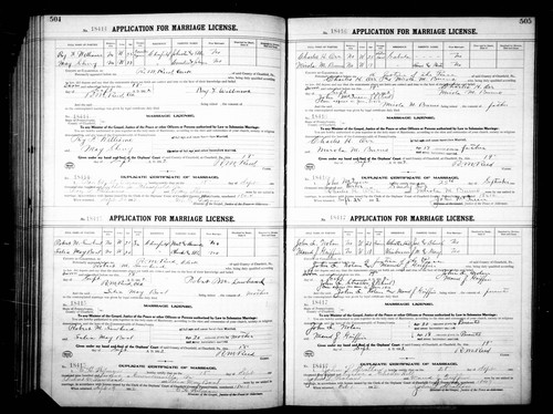 Williams, Roy Franklin to Mary Madelyn Sherry, Clearfield Co, PA.jpg