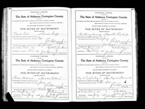 Worley, Windel Clinton to Minnie Bracewell, Covington Co, AL.jpg