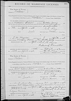 Brown, William to Bertha Josey, Nolan Co, TX.jpg