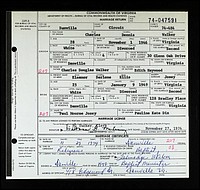 Walker, Charles Dennis to Eleanor Darlene Josey, Danville, VA.jpg