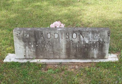 Addison, Wm H & Ellen Morrison, Beach Grove Cemetery, Vernon Parish, LA.jpg